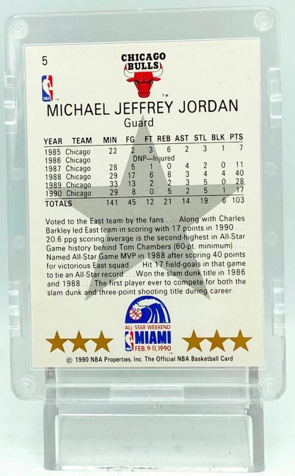 1990 NBA Hoops Michael Jordan Card #5 (5)