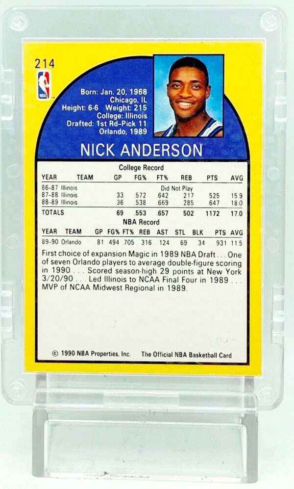 1990 NBA Hoops Nick Anderson RC #214 (5) 1990 NBA Hoops Nick Anderson RC #214 (5)