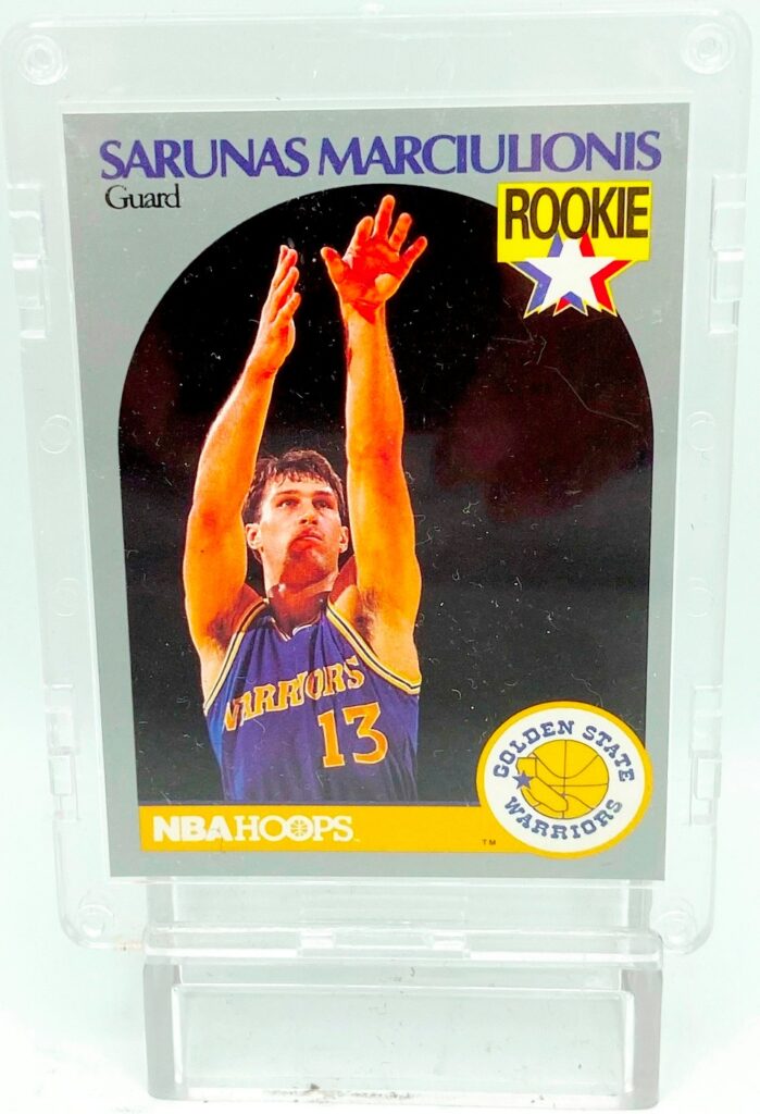 1990 NBA Hoops Sarunas Marciulionis RC #115 (2)