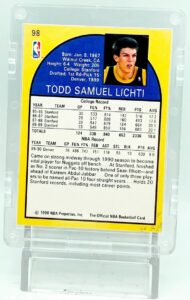1990 NBA Hoops Todd Lichti RC #98 (5)