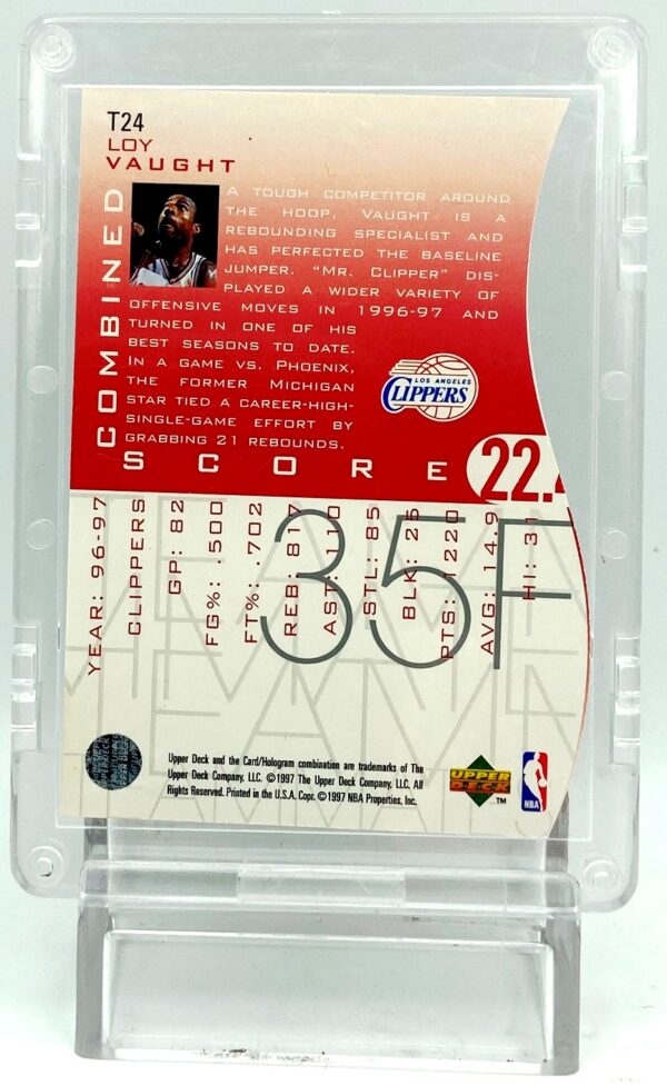 1997 UD Team Mates Loy Vaught Die-Cut #T24 (2) 1997 UD Team Mates Loy Vaught Die-Cut #T24 (2)