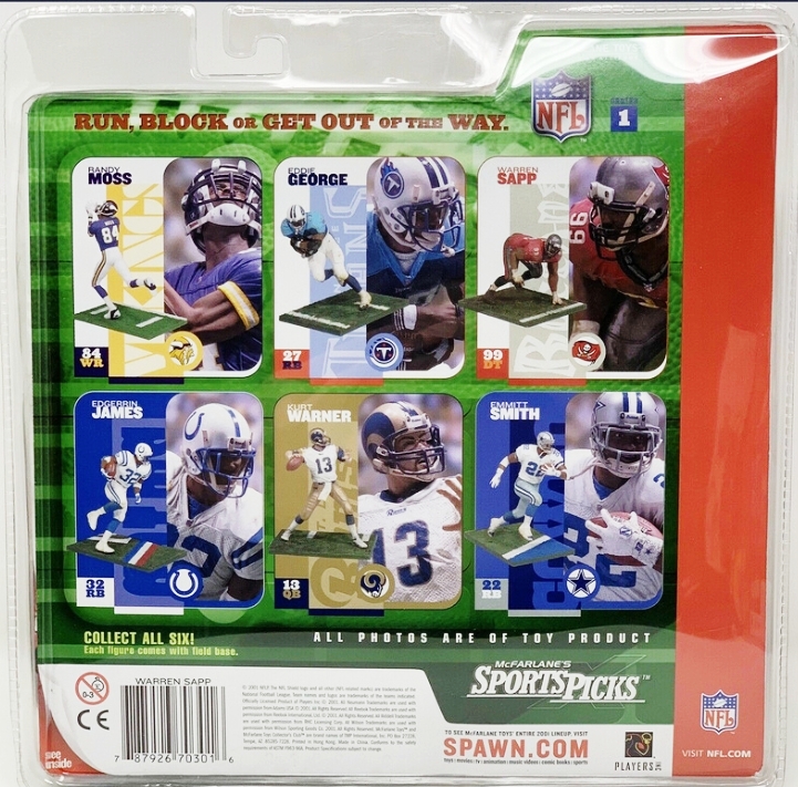 2001 McFarlane Sportspicks NFL Warren Sapp Clean (1A)