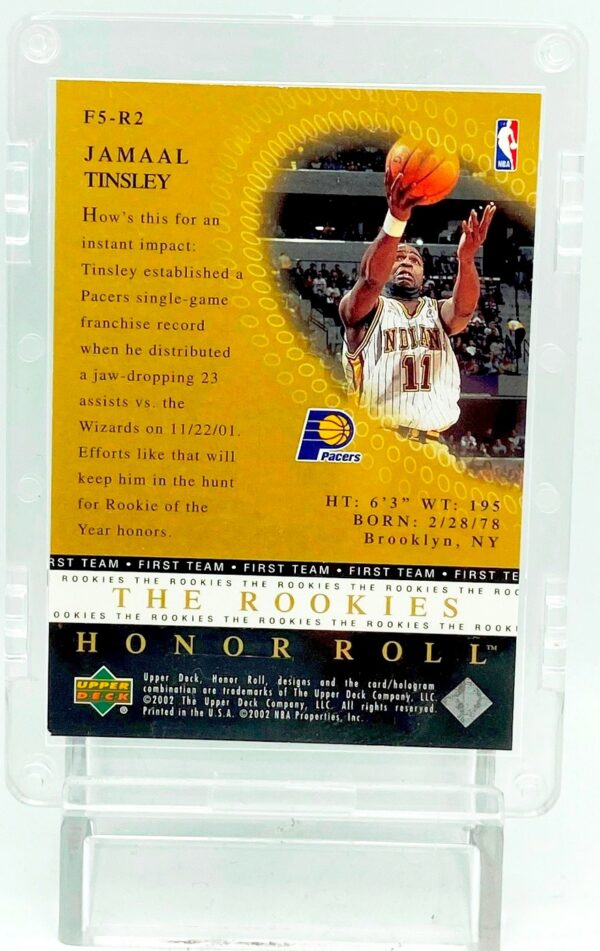 2002 UD F5 HR Rookies Jamaal Tinsley RC #F5-R2(2)