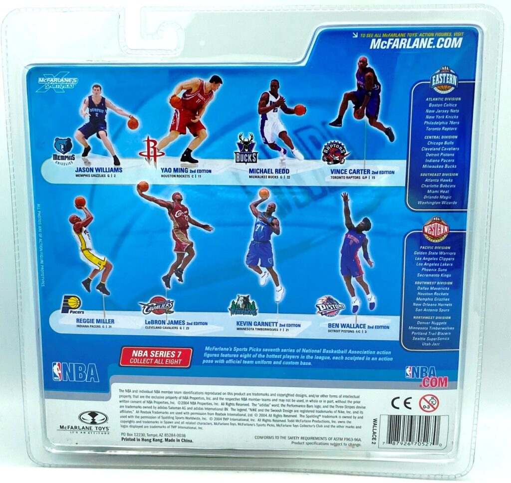 2004 McFarlane NBA Sportspicks Ben Wallace w/Corn Rolls Chase S-7