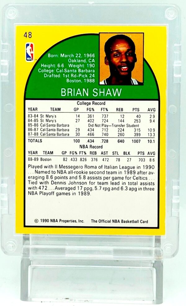 1990 NBA Hoops Brian Shaw #48 (5)