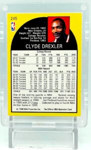1990 NBA Hoops Clyde Drexler #245 (5)