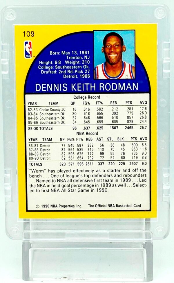 1990 NBA Hoops Dennis Rodman DPY #109 (5)