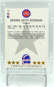 1990 NBA Hoops East Dennis Rodman #10 (5)