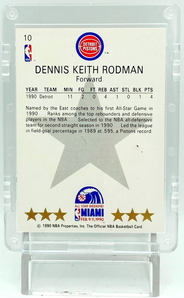 1990 NBA Hoops East Dennis Rodman #10 (5)
