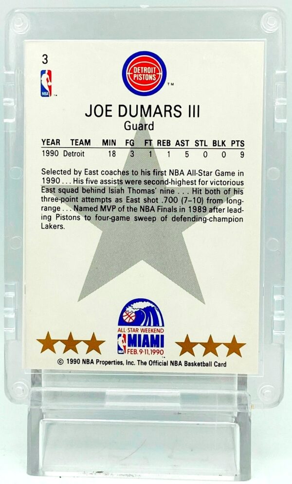 1990 NBA Hoops East Joe Dumars #3 (5)