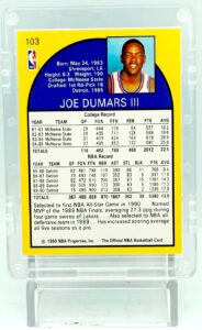 1990 NBA Hoops Joe Dumars #103 (5)