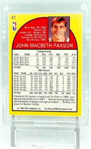 1990 NBA Hoops John Paxson #67 (5)