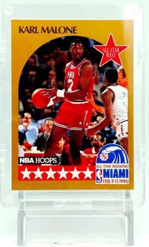 1990 NBA Hoops West Karl Malone #21 (1)