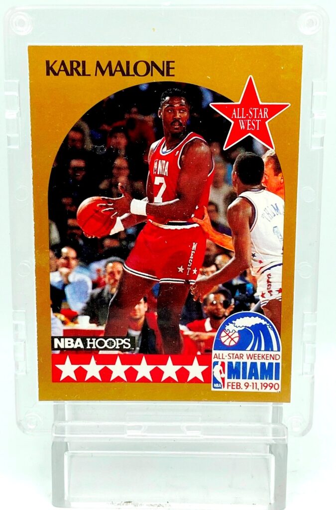 1990 NBA Hoops West Karl Malone #21 (2)
