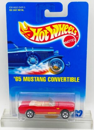 1991 HW CC #162 Classics '65 Mustang Convertible 5-Sp Red (1)