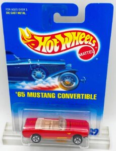 1991 HW CC #162 Classics '65 Mustang Convertible 5-Sp Red (2)