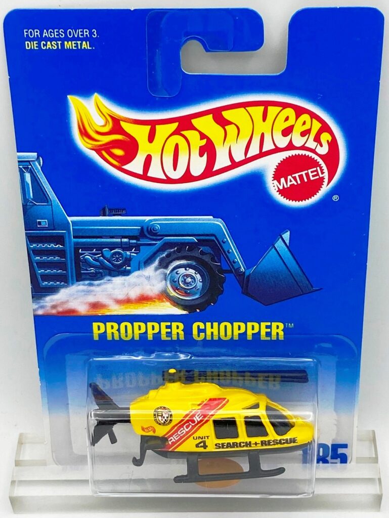 1991 HW CC #185 Work Horse Propper Chopper Black Base (2)