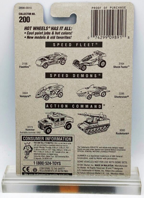 1991 HW CC #200 SF Custom Corvette 5-Spoke (5)