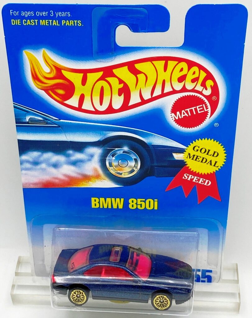 1991 HW CC #255 Speed Fleet BMW 850i Gold Lace (2)