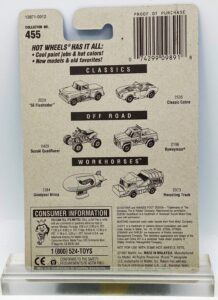1991 HW CC #455 Classics '65 Mustang Convertible 7-Sp (5)