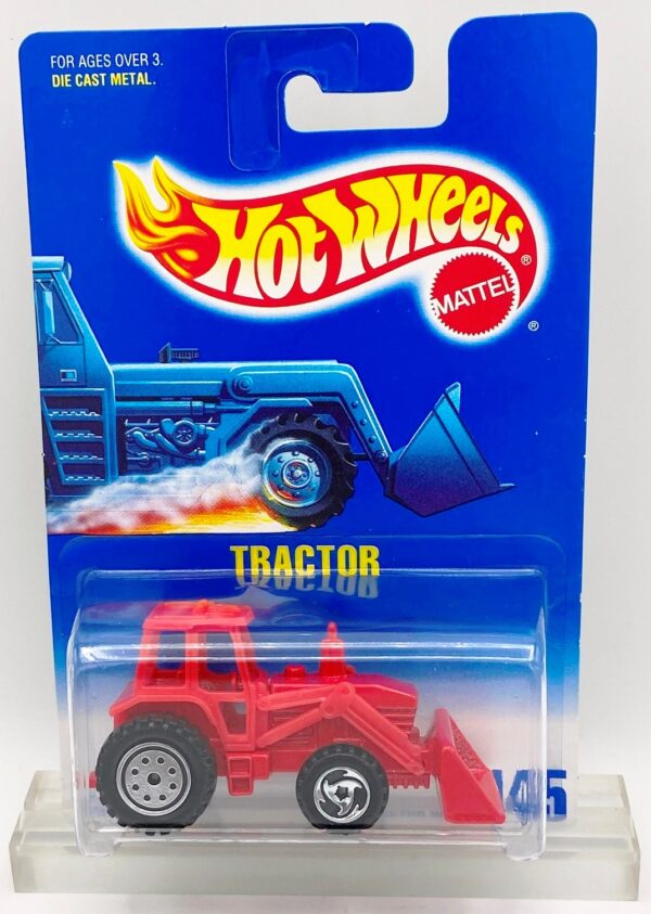 1991 HW CC #145 WH Tractor Orange & Red (1)