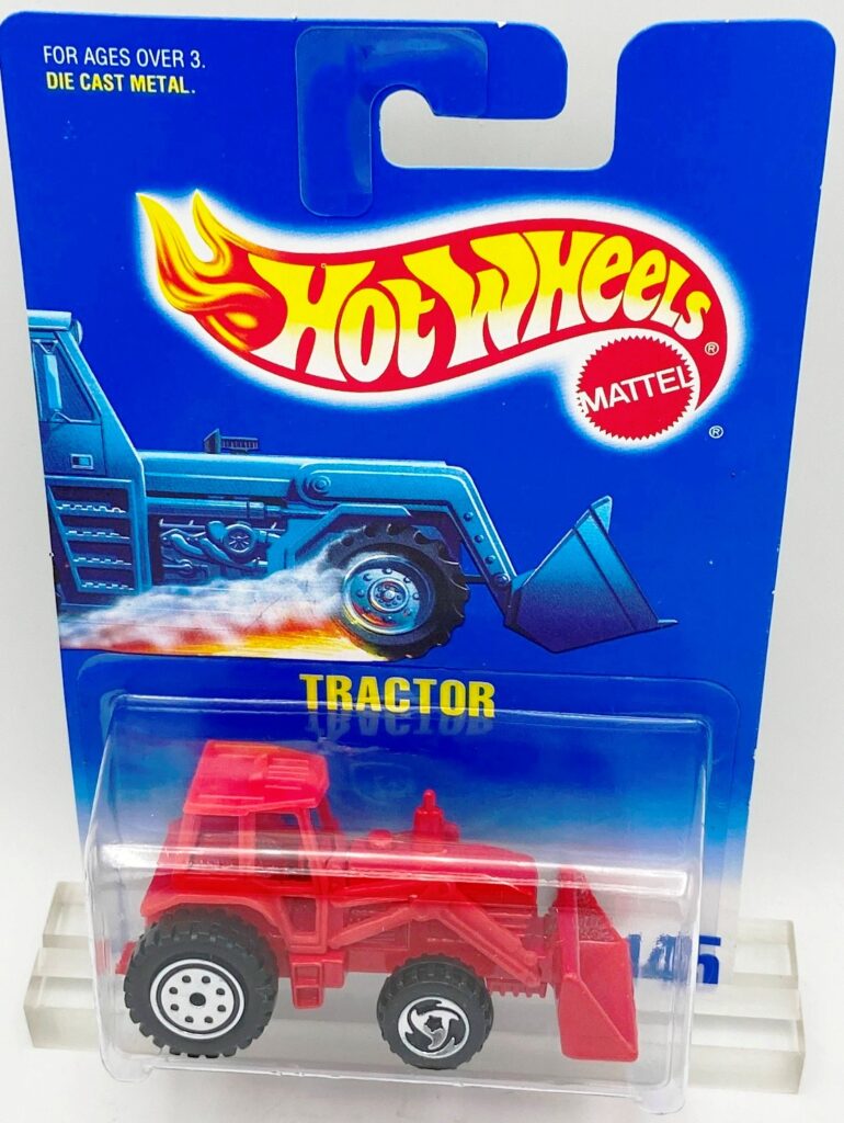 1991 HW CC #145 WH Tractor Orange & Red (2)