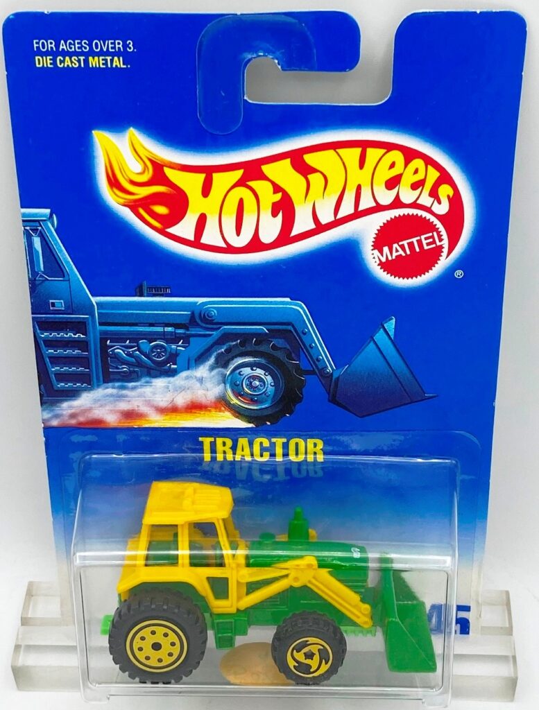 1991 HW CC #145 WH Tractor Yellow & Green (2)
