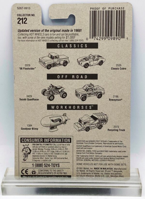 1991 HW CC #212 Speed Fleet Silhouette II 5-Hole (5)