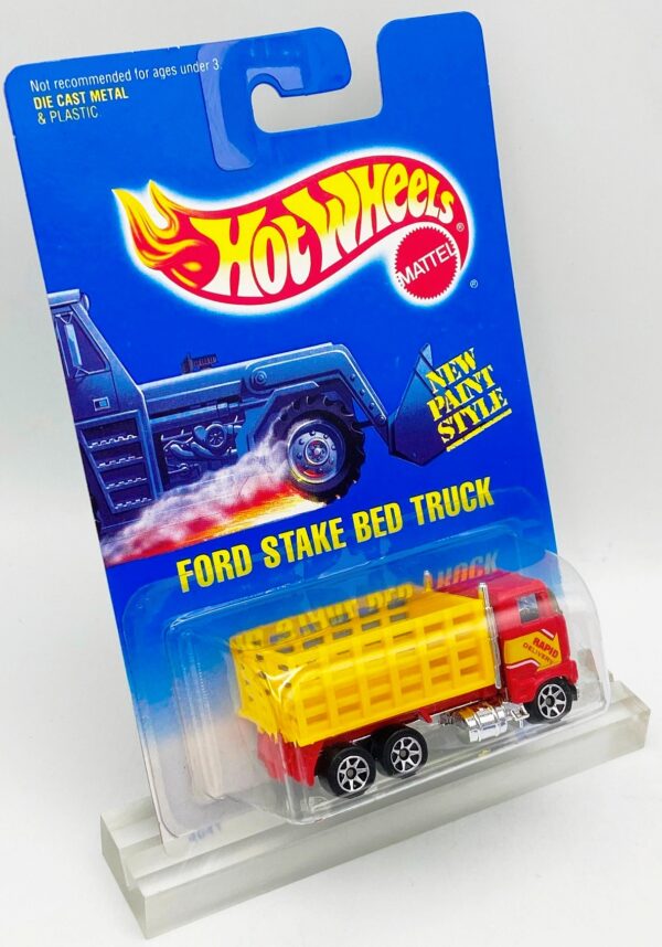 1991 HW CC #237 WH Ford Stake Bed Truck Clear (3) 1991 Hot Wheels Collector #237 Ford Stake Bed Truck-Clear Window