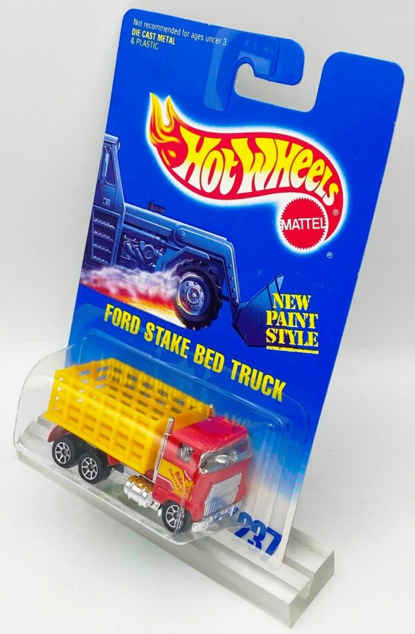 1991 HW CC #237 WH Ford Stake Bed Truck Clear (4) 1991 HW CC #237 WH Ford Stake Bed Truck Clear (4)