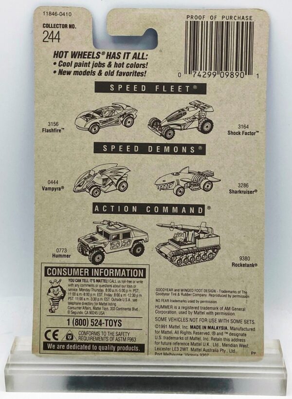 1991 HW CC #244 SF NO FEAR Race Car (5)