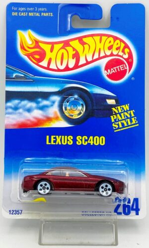 1991 HW CC #254 SF Lexus SC400 5-Hole White (1)