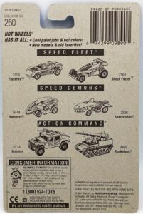 1991 HW CC #260 Twinmill II Chrome 5-Hole (5)