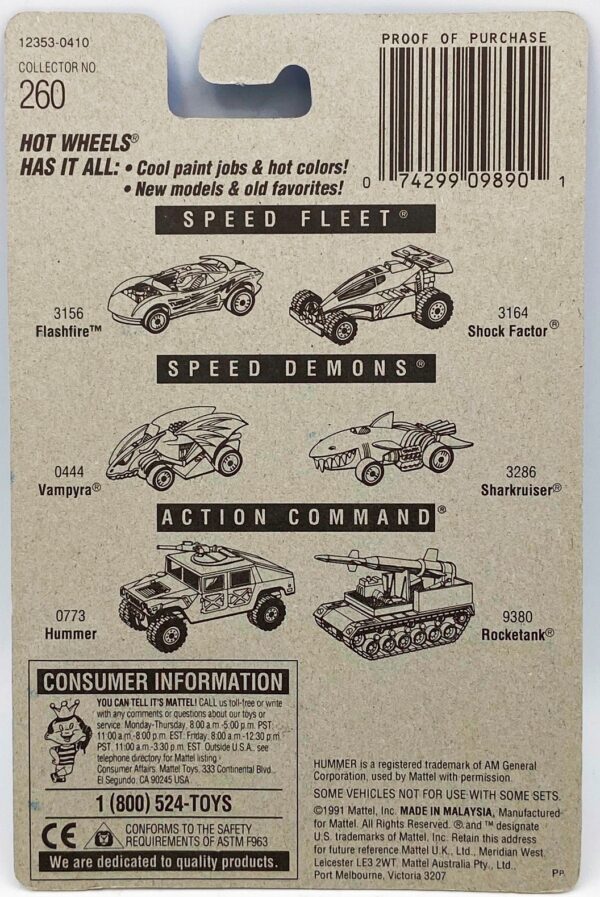 1991 HW CC #260 Twinmill II Chrome 5-Hole (5)