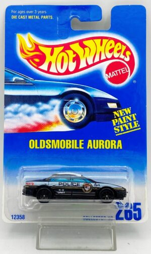 1991 HW CC #265 SF Oldsmobile Aurora 7-Spoke Black Wheels (1)