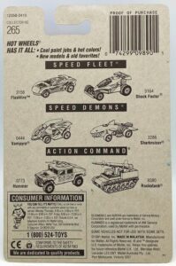 1991 HW CC #265 SF Oldsmobile Aurora 7-Spoke Black Wheels (5)