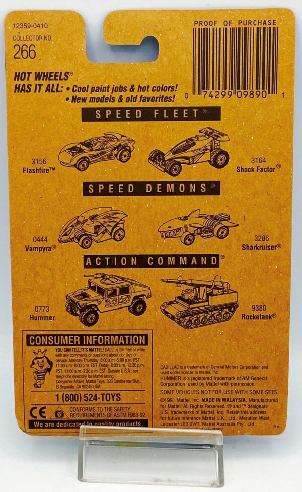 1991 HW CC #266 '59 Cadillac White Wall Real Riders (5)