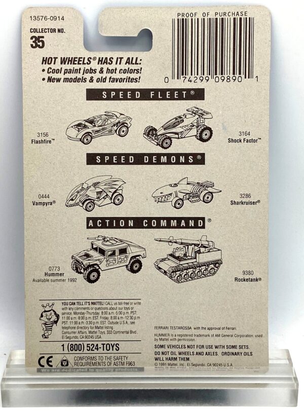 1991 HW CC #35 Ferrari Testarossa Black Gold 3-Spoke (5) 1991 HW CC #35 Ferrari Testarossa Black Gold 3-Spoke (5)