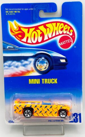 1991 Hot Wheels Collector Card #231 Mini Truck (Clear) 5-Sp (1)