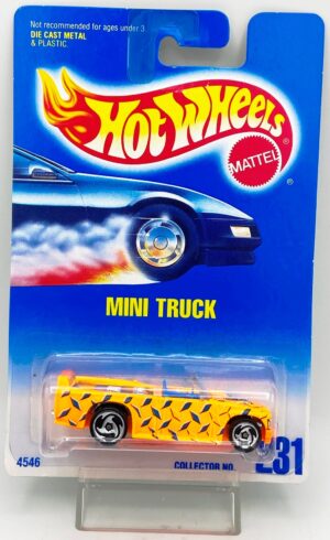1991 Hot Wheels Collector Card #231 Mini Truck (Clear) Razor (1)