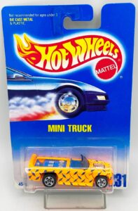 1991 Hot Wheels Collector Card #231 Mini Truck (Tinted) 5-SP (2)