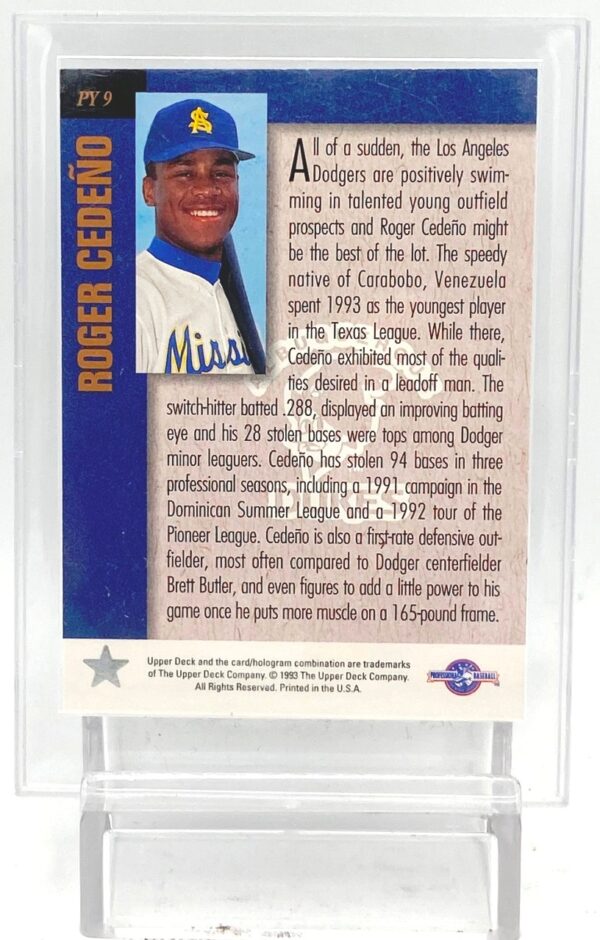 1993 UD Minor League POY Roger Cedeno #PT9 (2) 1993 UD Minor League POY Roger Cedeno #PT9 (2)