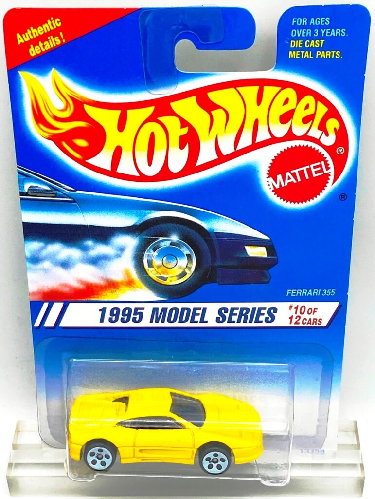 1994 HW CC #350 Ferrari 355 1995 Model Series (5-Hole White) (2)