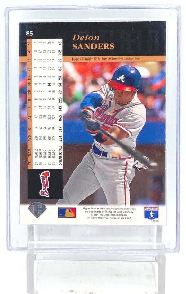 1994 UD Electric Diamond Deion Sanders #85 (2)