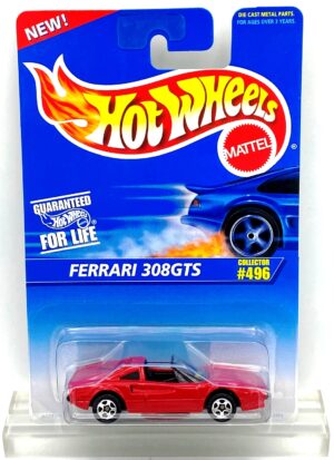 1995 HW CC #496 Ferrari 308 GTS Red 5-Spoke (1)