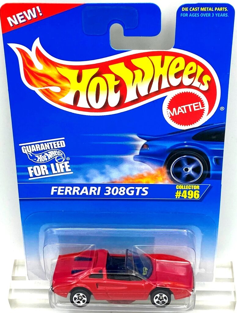 1995 HW CC #496 Ferrari 308 GTS Red 5-Spoke (2)