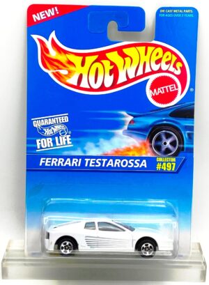 1995 HW CC #497 Ferrari Testarossa Pearl White (Chrome 5-Sp) (1)