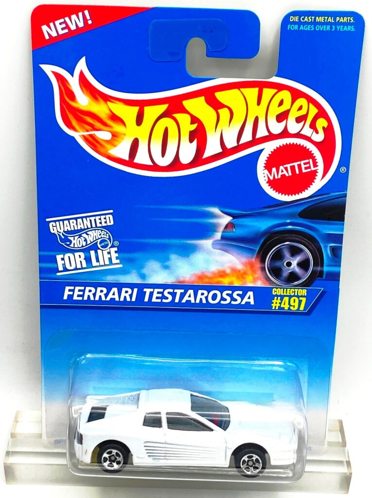 1995 HW CC #497 Ferrari Testarossa Pearl White (Chrome 5-Sp) (2)