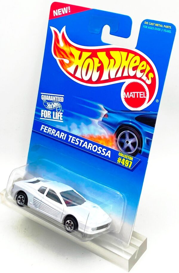 1995 HW CC #497 Ferrari Testarossa Pearl White (Chrome 5-Sp) (4)