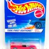 1996 HW CC #377 Ferrari F50 1st Ed. Red (Chrome Lace) (1)